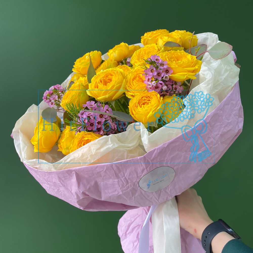 Букет цветов из: Розы